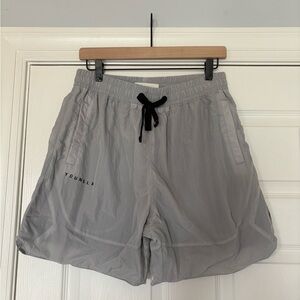 YoungLA Gray and Black Athletic Shorts